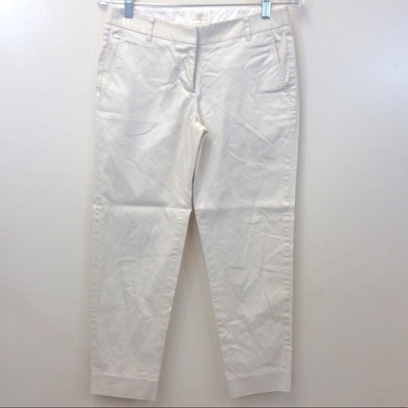 J Crew‎ Stretch Tan Cropped Pant - Picture 1 of 5